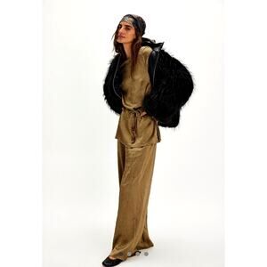 Free People Celeste Pant Set Butternut size M